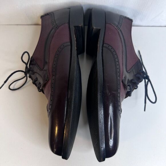 Bostonian Florentine Oxford Wingtip Brogue Dress Shoe Size 8.5 Made in Italy - Picture 8 of 13